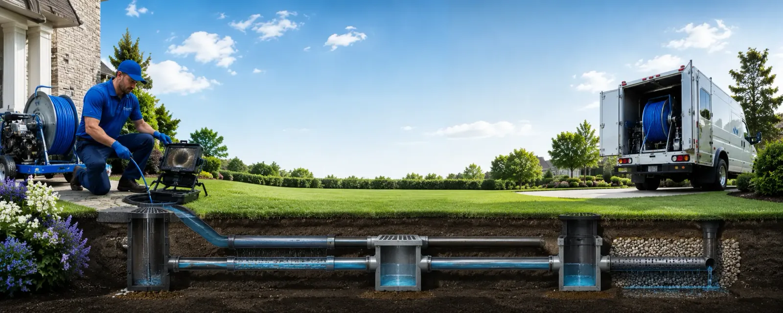 Outdoor drain cleaning information for Mccracken, KS